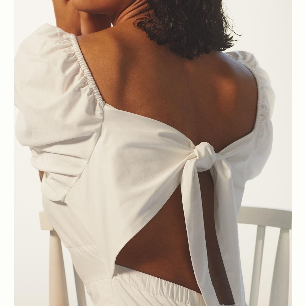 NWT ANTHROPOLOGIE Ranna Gill Shiffly Romper in White - Size XS